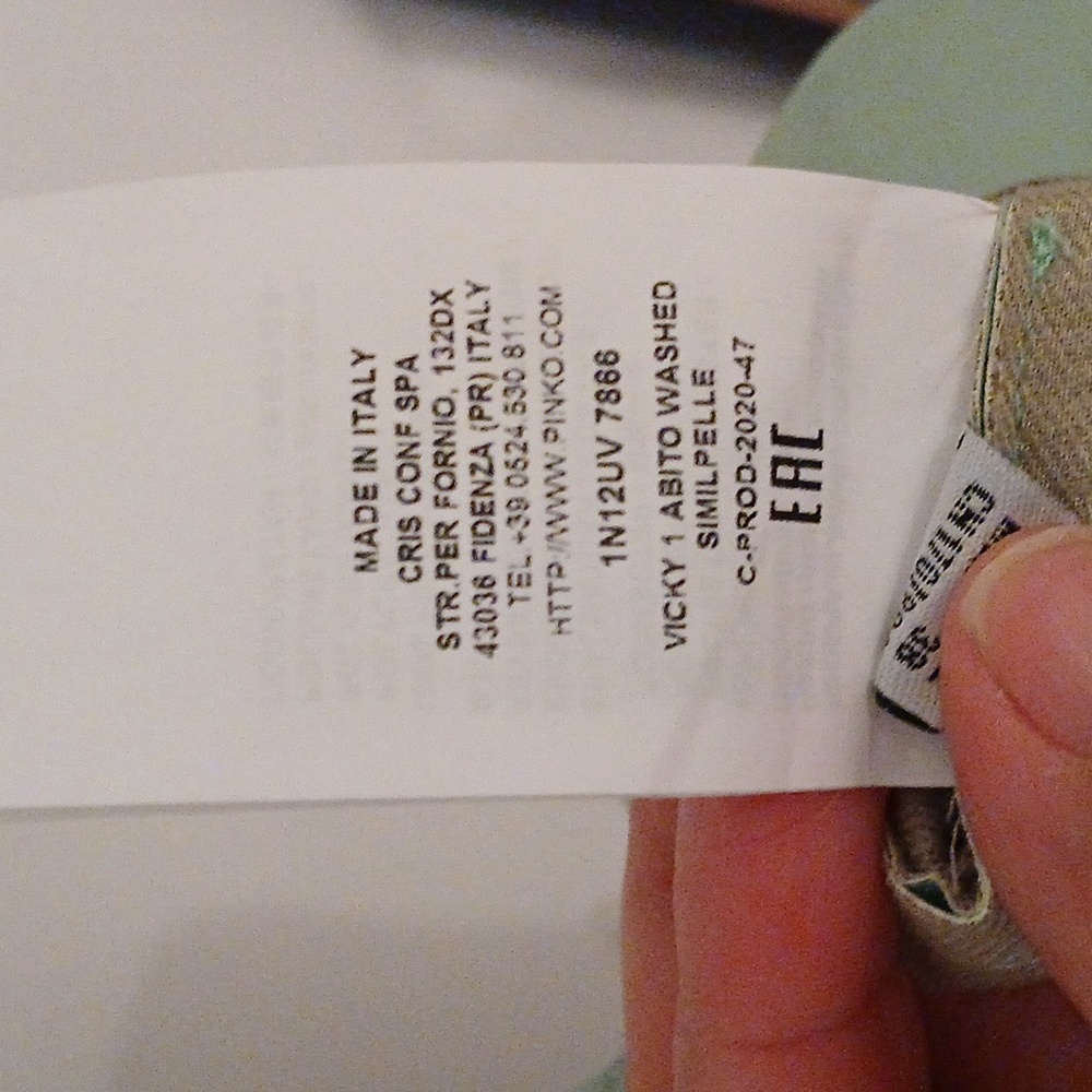 Pinko Mint Green V-Neck Dress - Picture 12 of 14